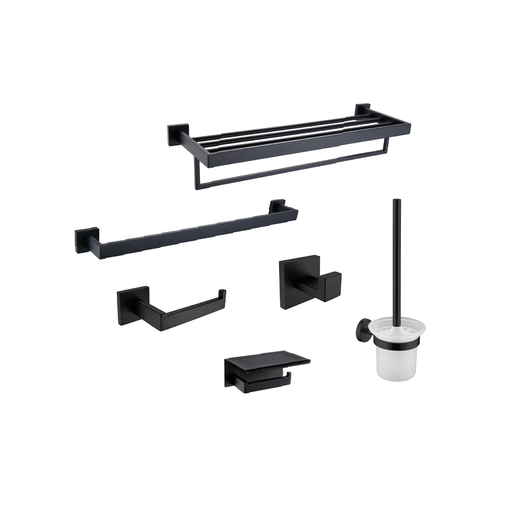 Hotel Bathroom Stainless Steel Shelf Bar On The Wall Mount Plexiglass Towel Rack