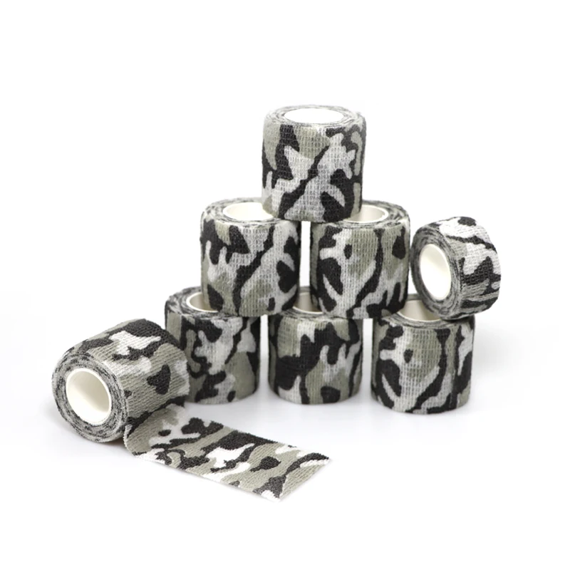 Non-woven Camo bandage for sports or animals elastic bandage tapes Cohesive Bandages