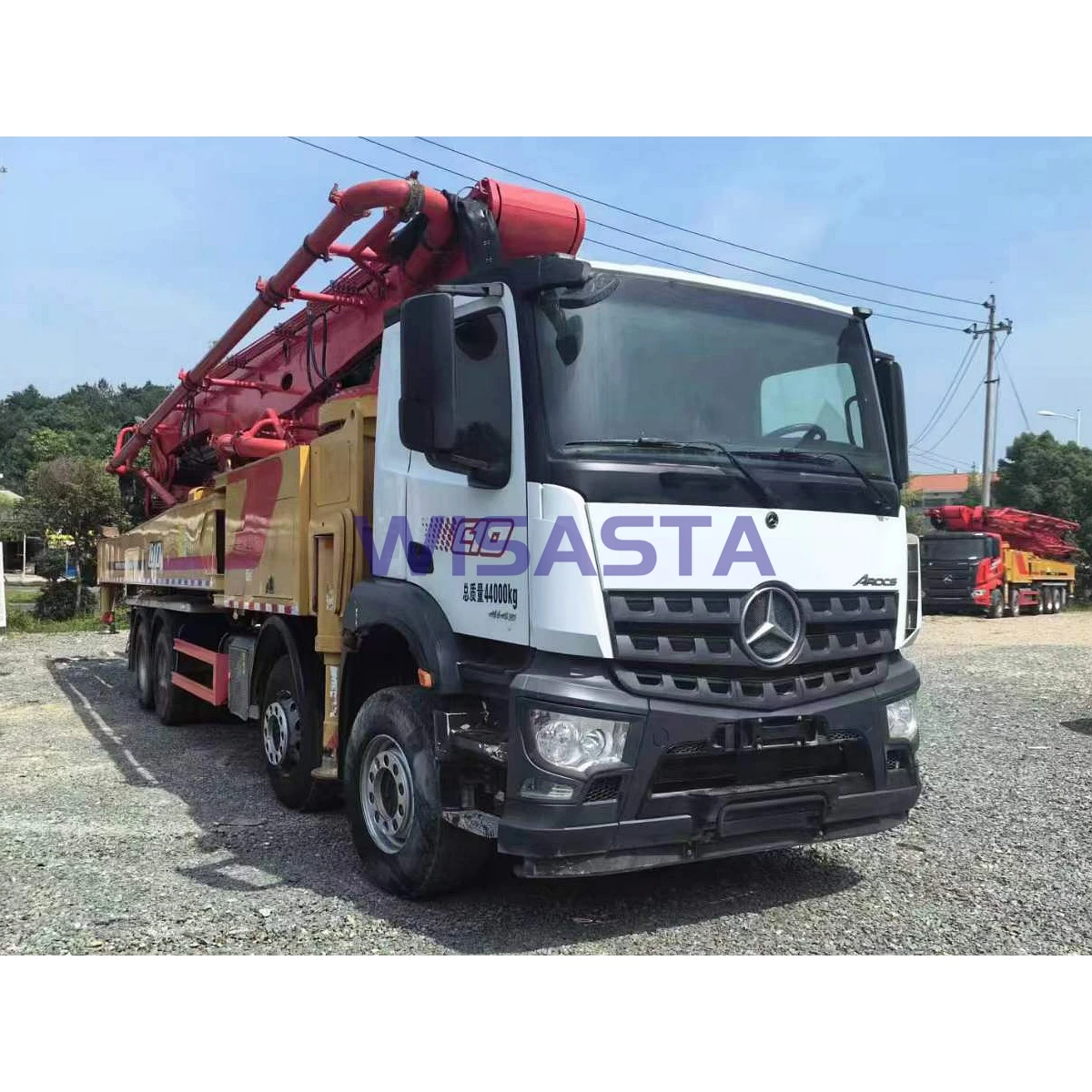 62 Meters Boom Used Pumping truck SANY 620C-10A mobile Concrete Pump Truck for sale