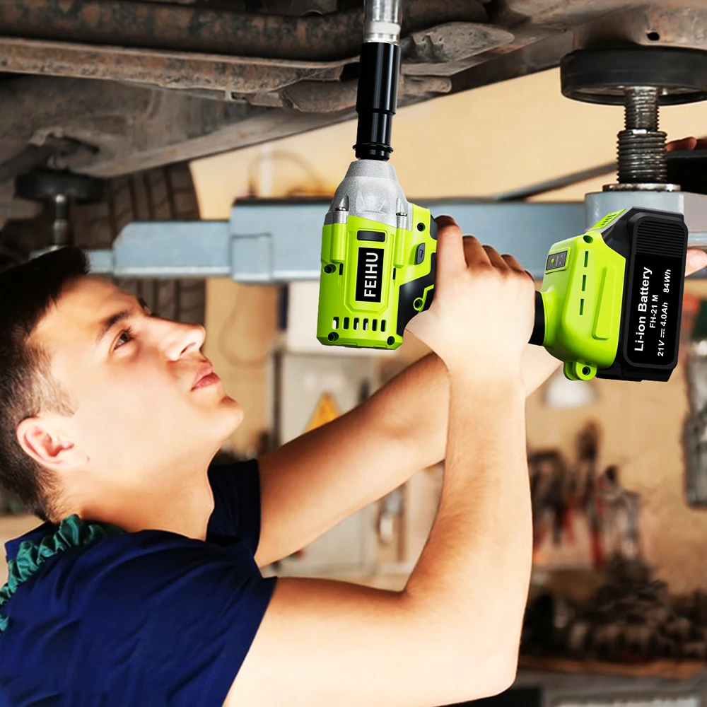 Impact Drill Driver Lithium Battery Power Tools Wood Metal Portable Cordless Impact Wrench 21V