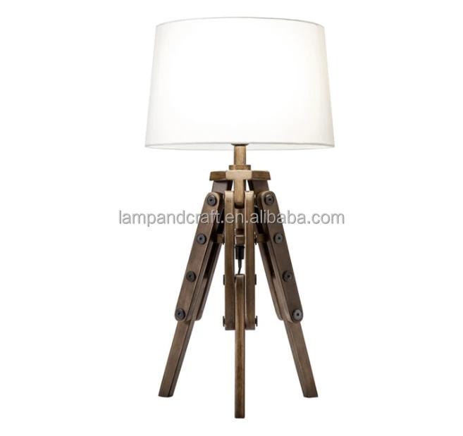 Modern Home Mariner Nautical Wooden Tripod Table Lamp for home decor bedroom hotel lobby hotel Guestroom