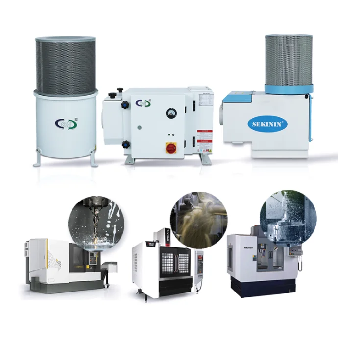 industrial cnc lathe machine seal tech no consumables oil and mist centrifugal collector filter