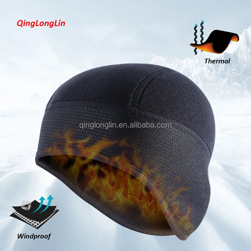 Шапка для часов Qinglonglin из флиса термозащитная тактическая шапка велоспорта подкладка под шлем флисовая ветрозащитной защиты