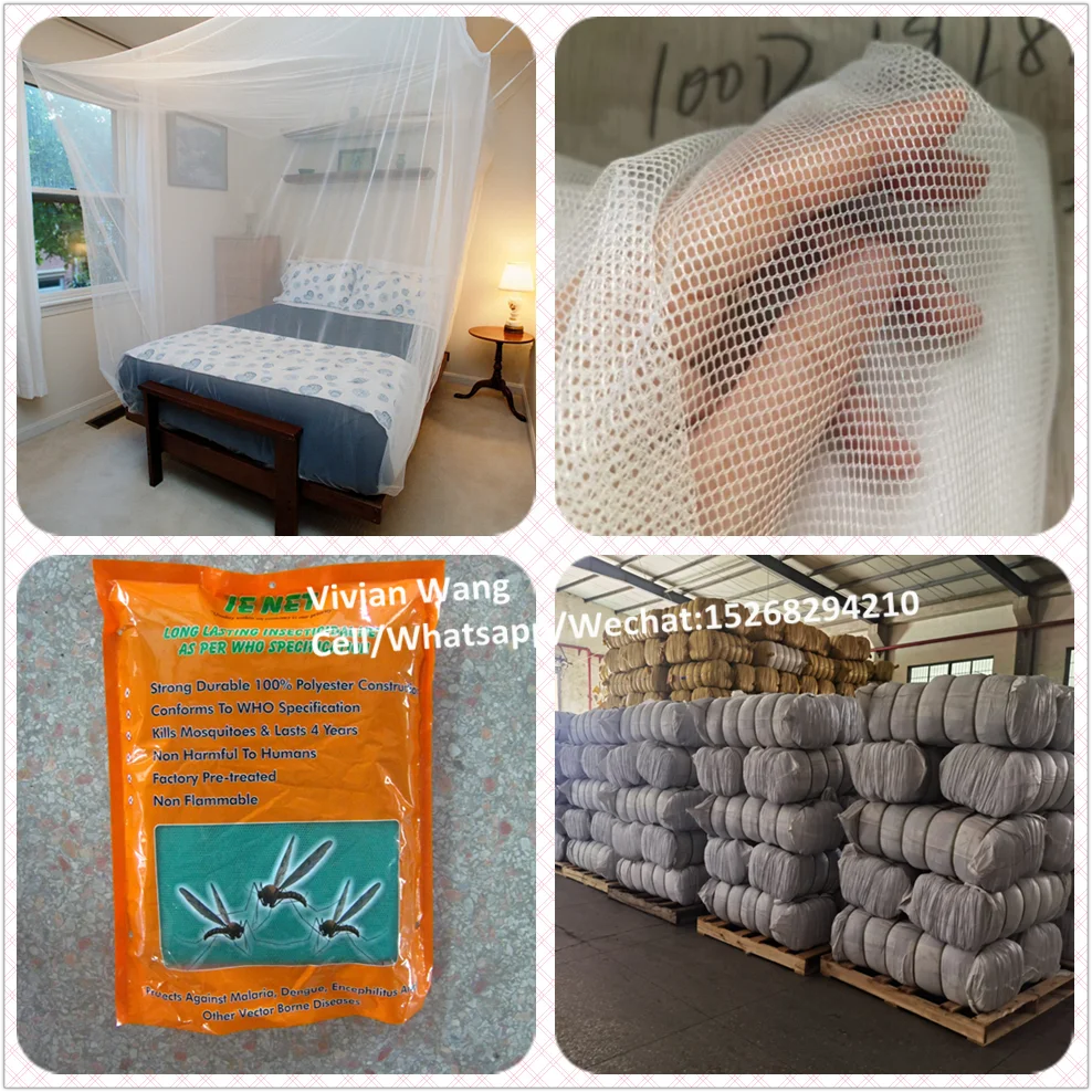 Africa mosquiteros long lasting impregnated mosquito nets (LLINs) 6 x 6 /6 x 7ft for Large King Size bed canopy
