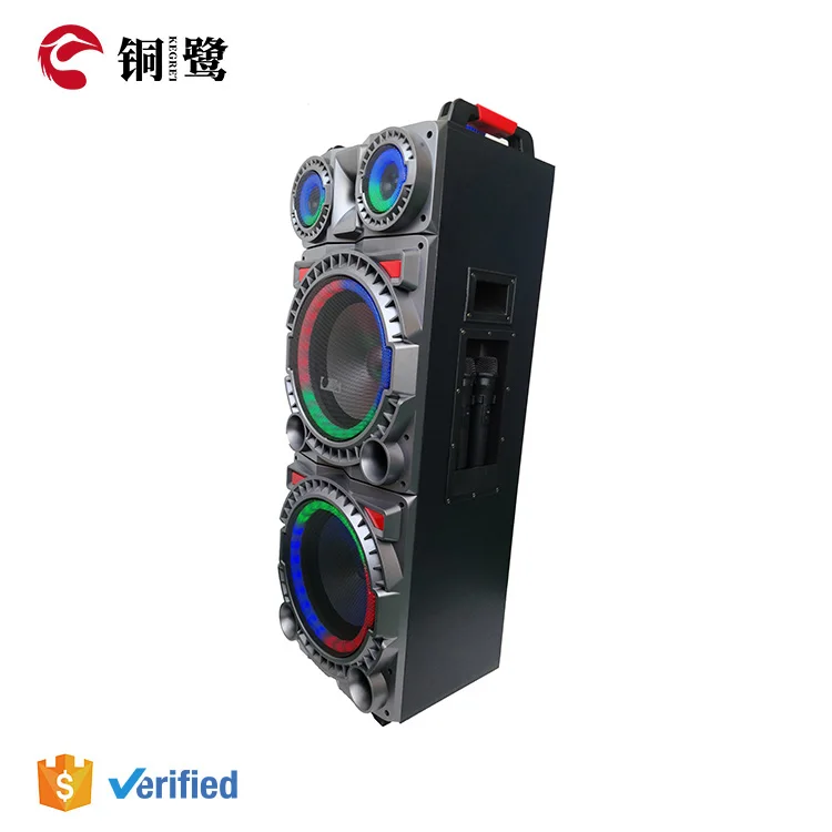 KEGRET Karaoke Wireless Party Dj Active Speaker Trolley 12 Inch Rechargeable Battery Powered Outdoor Professional Speaker Box