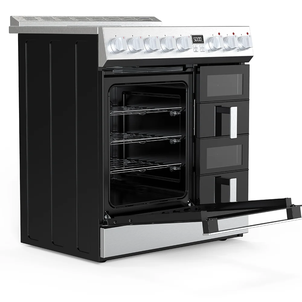 China Manufacturer New Design Kitchen Appliances 30 Inch Range With Air Fryer