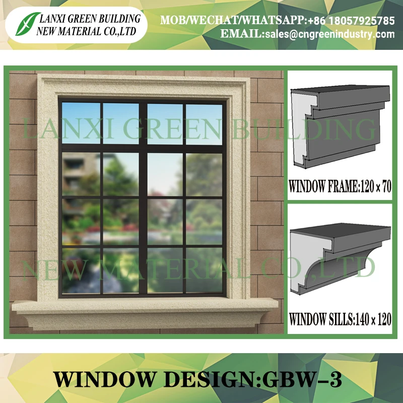 
EPS Architectural Ornamental exterior foam mouldings Exterior Polystyrene 