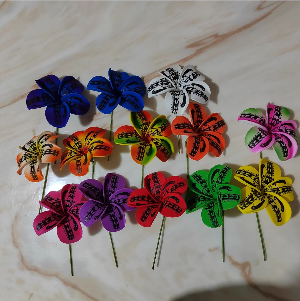 Frangipani Travel Beach vacation Party Decorations for Festive Ambiance Head Plumeria  Flower