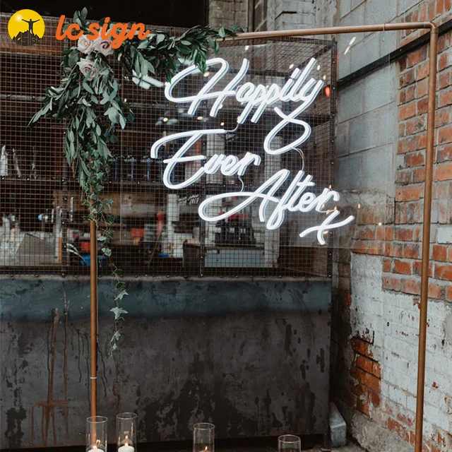 Custom made neon acrylic sign 12V led custom neon light sign 3d letters led neon light for wedding decoration