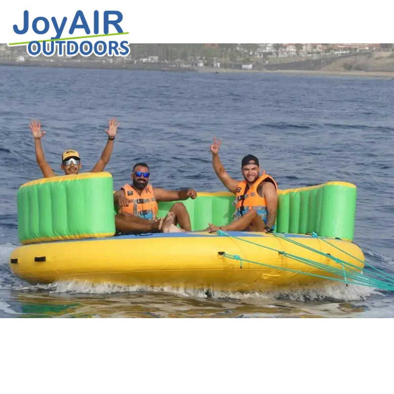 3 Person Summer Crazy  crazy UFO disco banana boat inflatable towable boats For Water Sports Fun