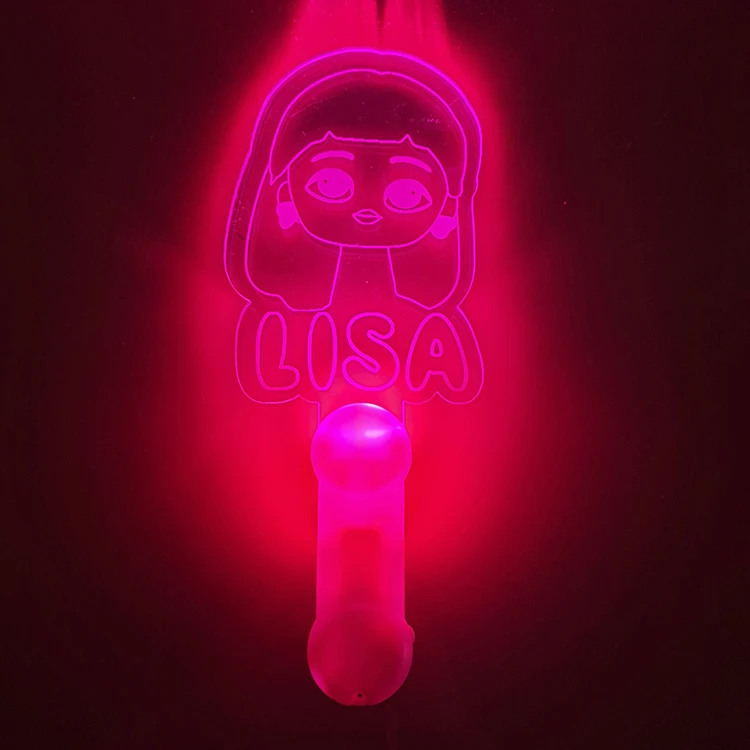 ROSE   LISE JENNIE JISOO  Customize Acrylic  glow sticks for concerts