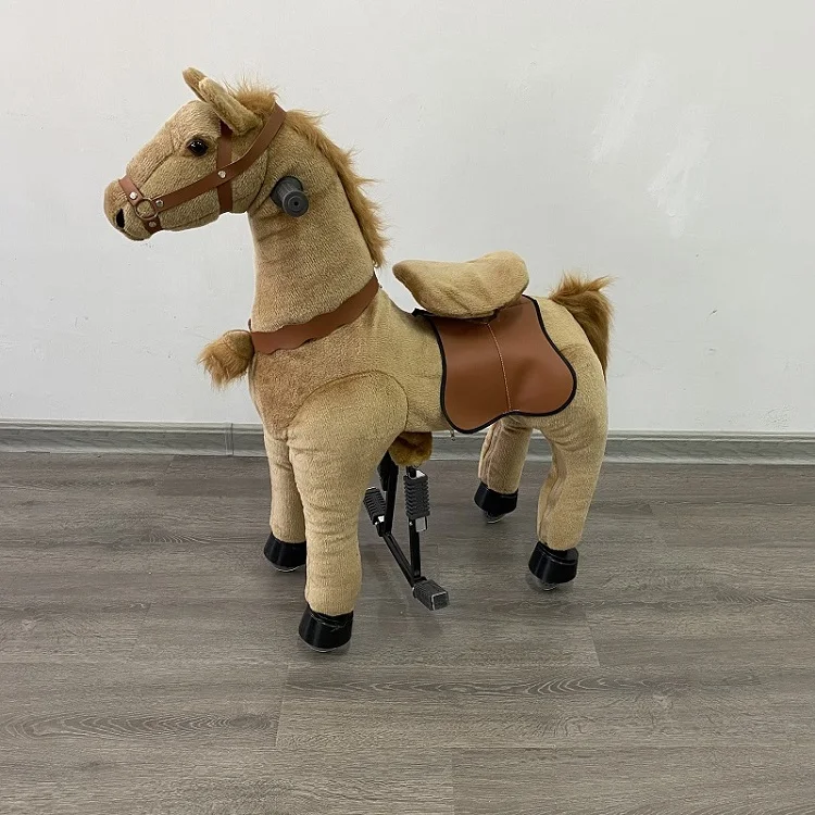 CE Wholesale Pony Horse Mechanical Horse Toy Horse With Wheels For Kid