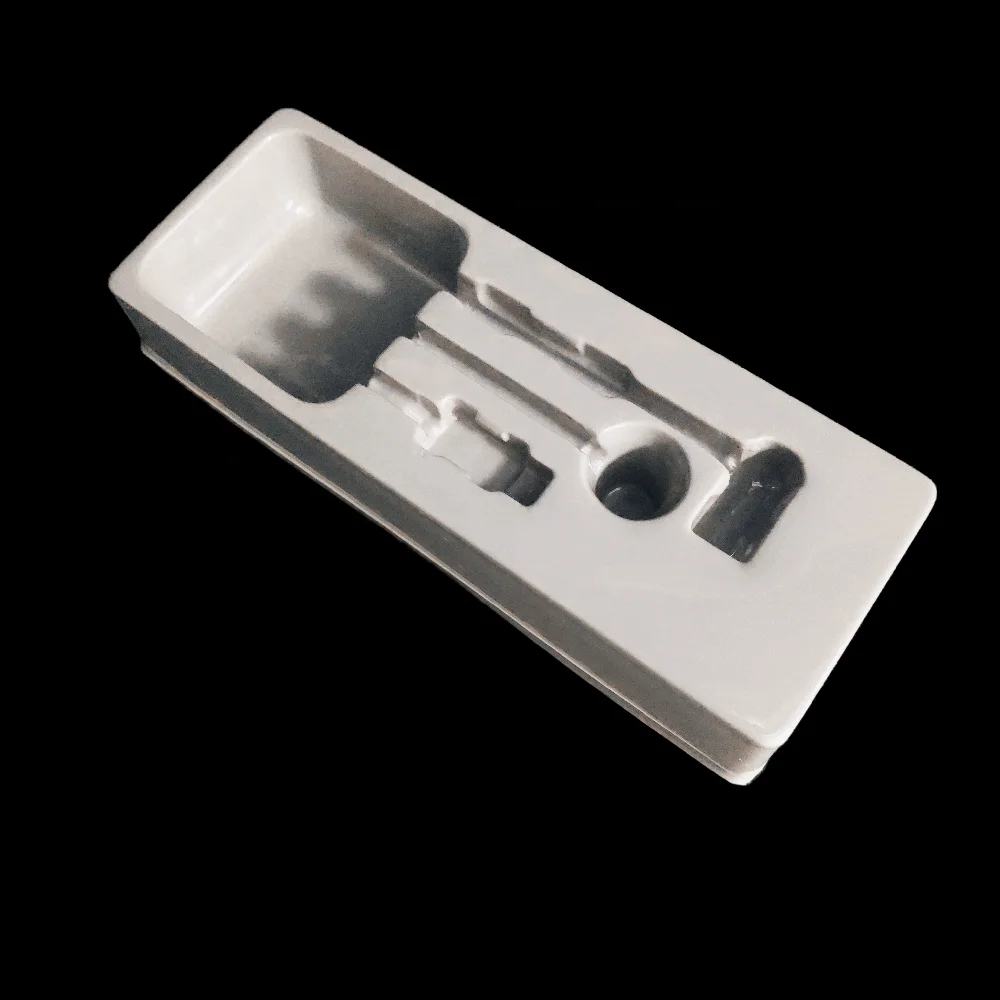 Custom Best Quality PET PS Plastic Headphone Cable Insert Tray Electronic Product Blister Packaging Box For Earphone