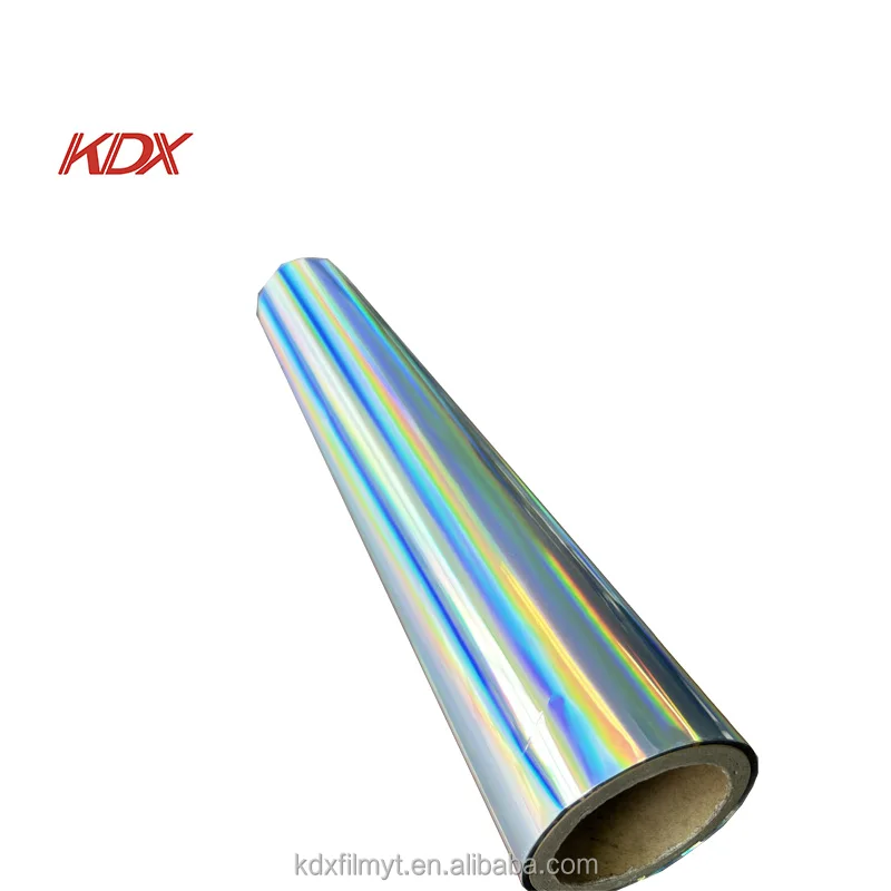 New Product Kdx Factory Made Printable Bopp Pet Holographic Thermal Film Laser Holographic Thermal Film Thermal Laminating Film