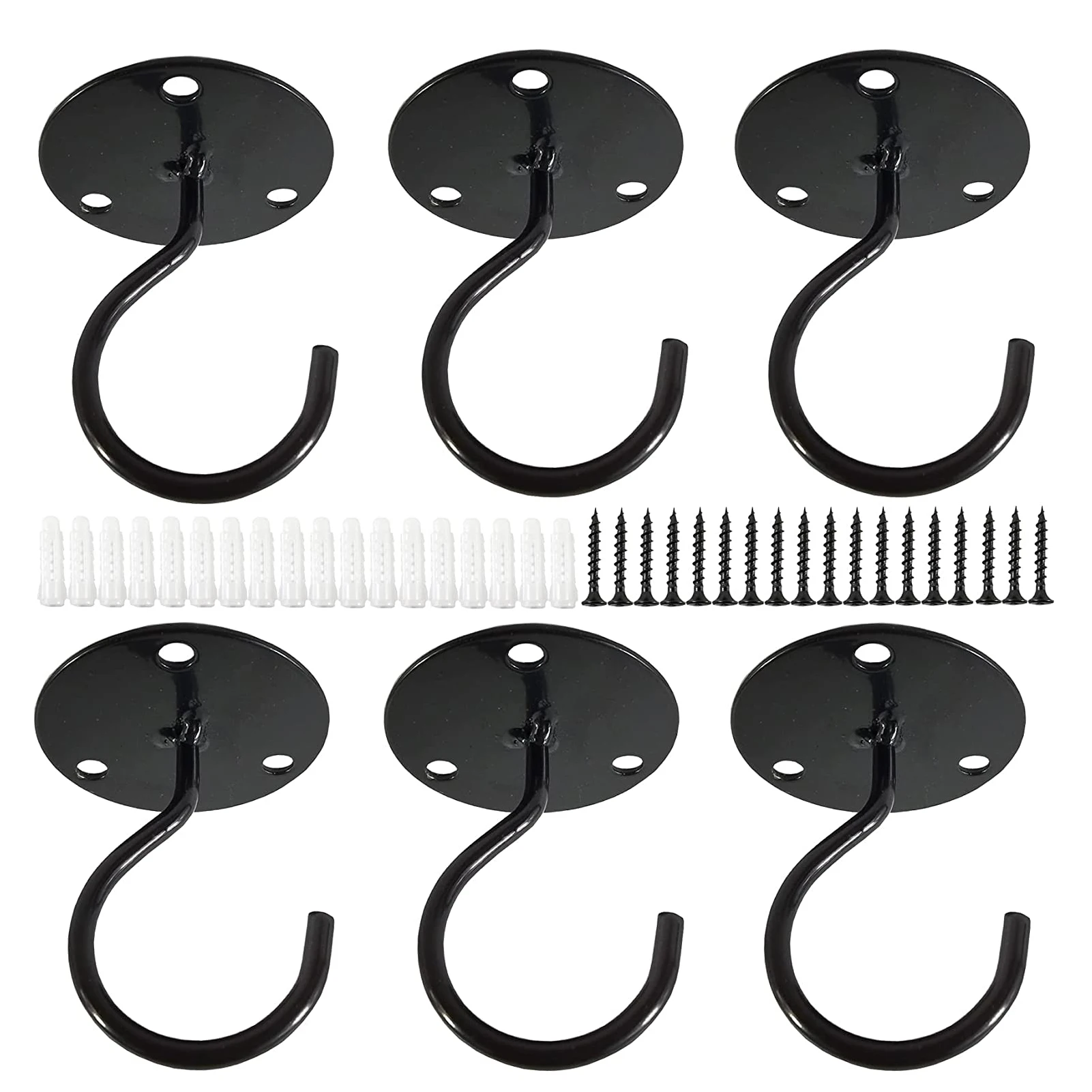 Metal Sturdy Wall Mount Ceiling Hooks Plant Ceiling Hanger Plant Bracket for Hanging Bird Feeders Wind Chimes Lanterns