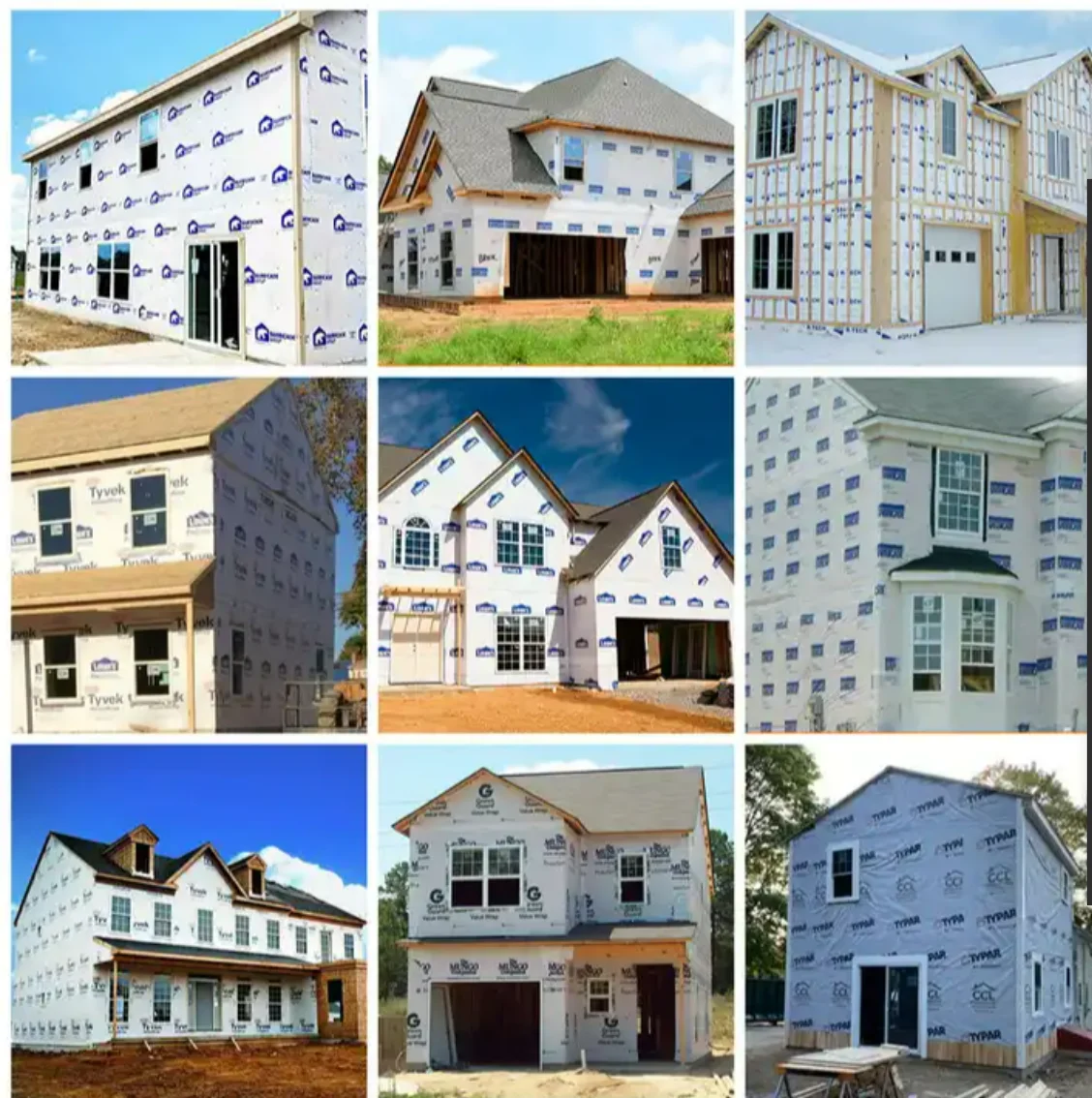 Vapour Permeable Membrane Weather Air Barrier House Wrap For Construction