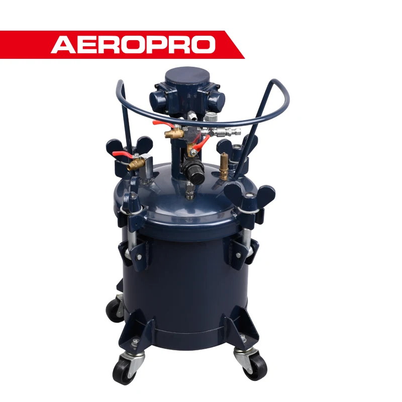RONGPENG R8318A High Pressure 10L Automatic Mixing Paint Tank Spray Pot Air Pneumatic