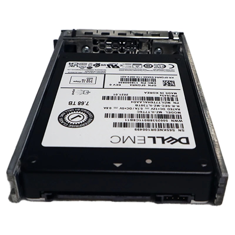 Authentic new For Dell 7.68TB 2.5-inch SSD SATA 12gb/s15000rpm server hard disk