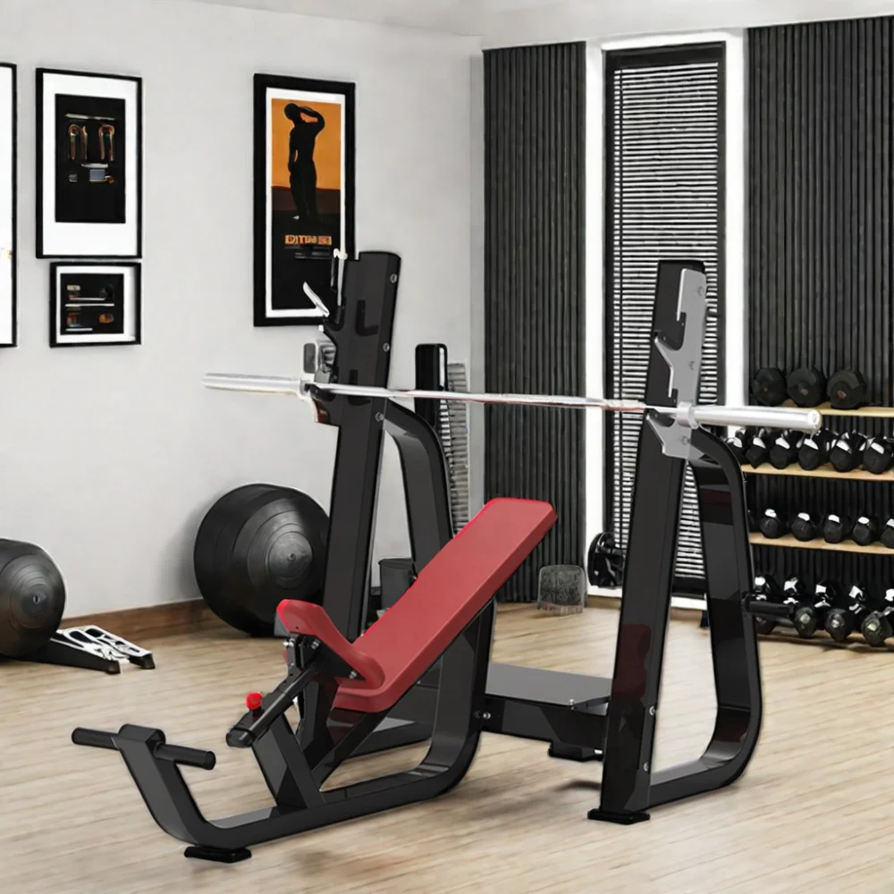 Sport Equipment Training Shoulder And Chest Press With Adjustable Bench Heavy Duty Incline Bench Press For Sale