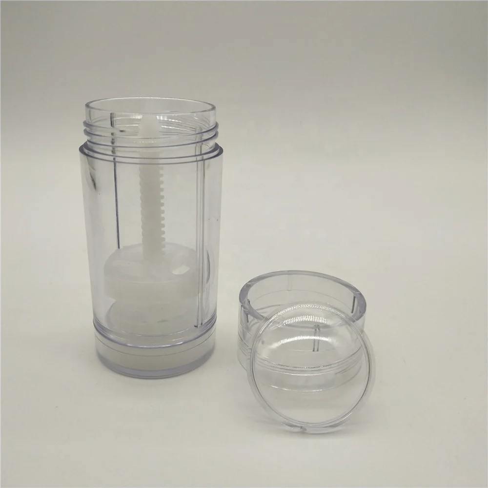 Free shipping 10pcs/lot 30,50,75g AS transparent deodorant container, Gel twist up deodorant tube for mosquito cream