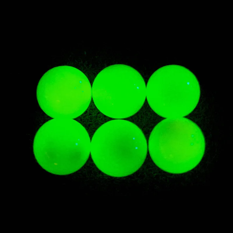 Wholesale Golf luminous ball glow golf ball after UV light glow in the dark Urethane fluorescent golf ball