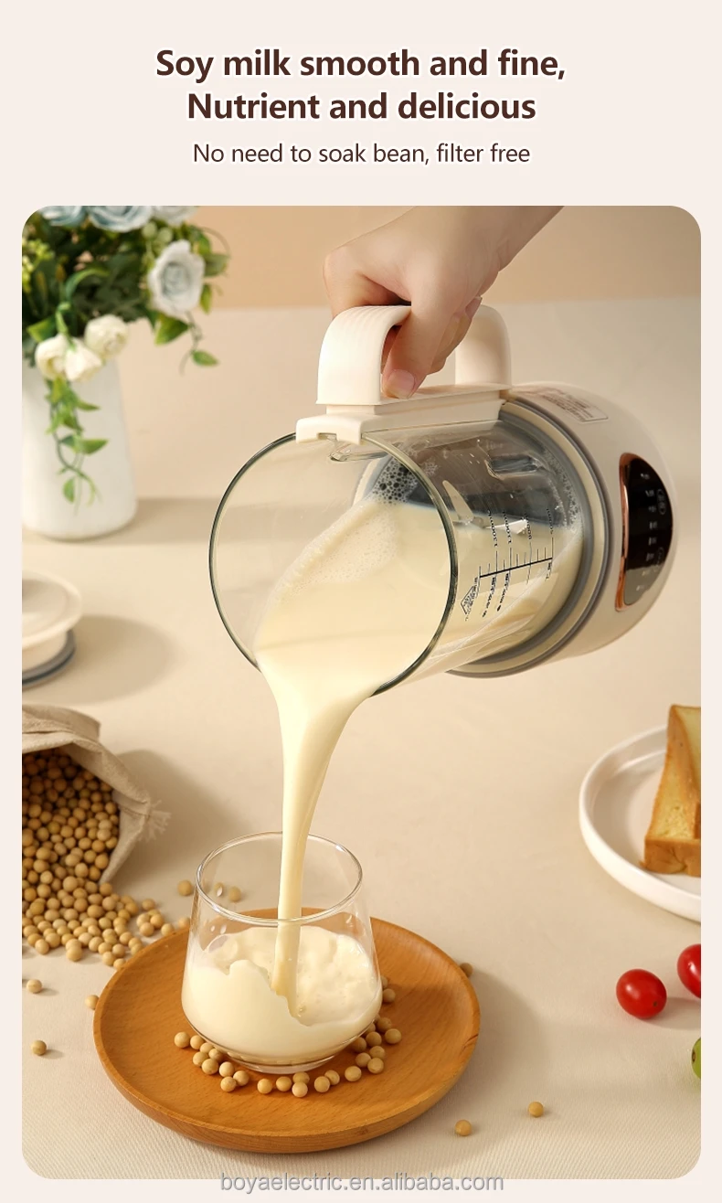Automatic soy milk mixer High quality cooking mixer Multi-functional soy milk mixer Heating cooking jar with heating function