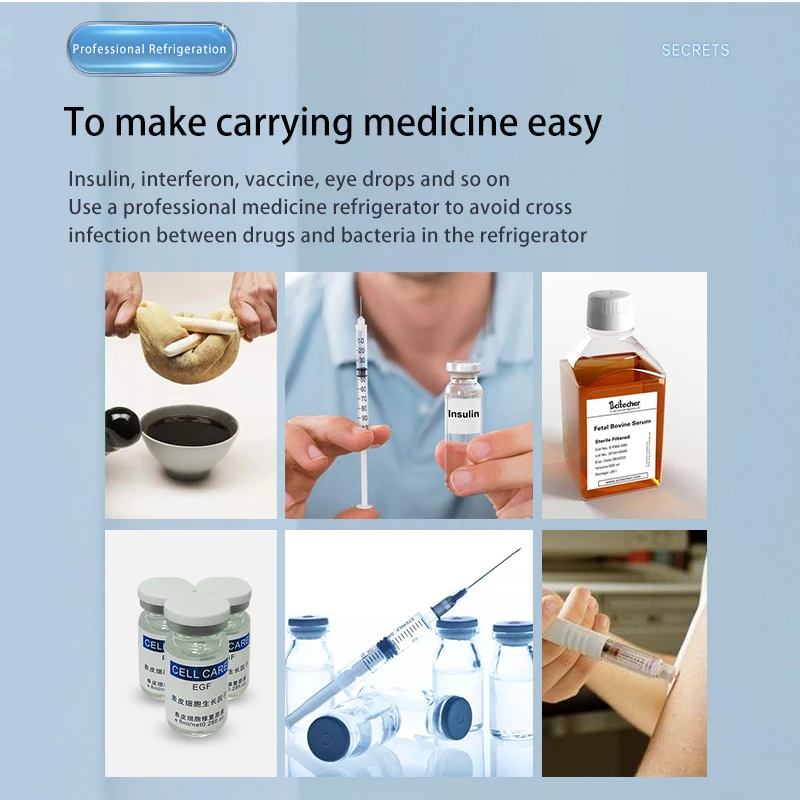 New summer hot sale fridge mini refrigerator electricity car fast cooling for drugs and Insulin charge cooler box