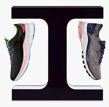 Magic Anti Gravity Floating Shoe Shelf Magnetic Rotating Rotate Shoe Display Levitating Rack Stand For Shoes