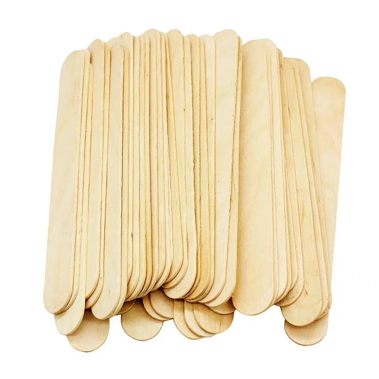Professional Spa Salon Hair Removal Applicator Wooden Spatula for Melting Waxing