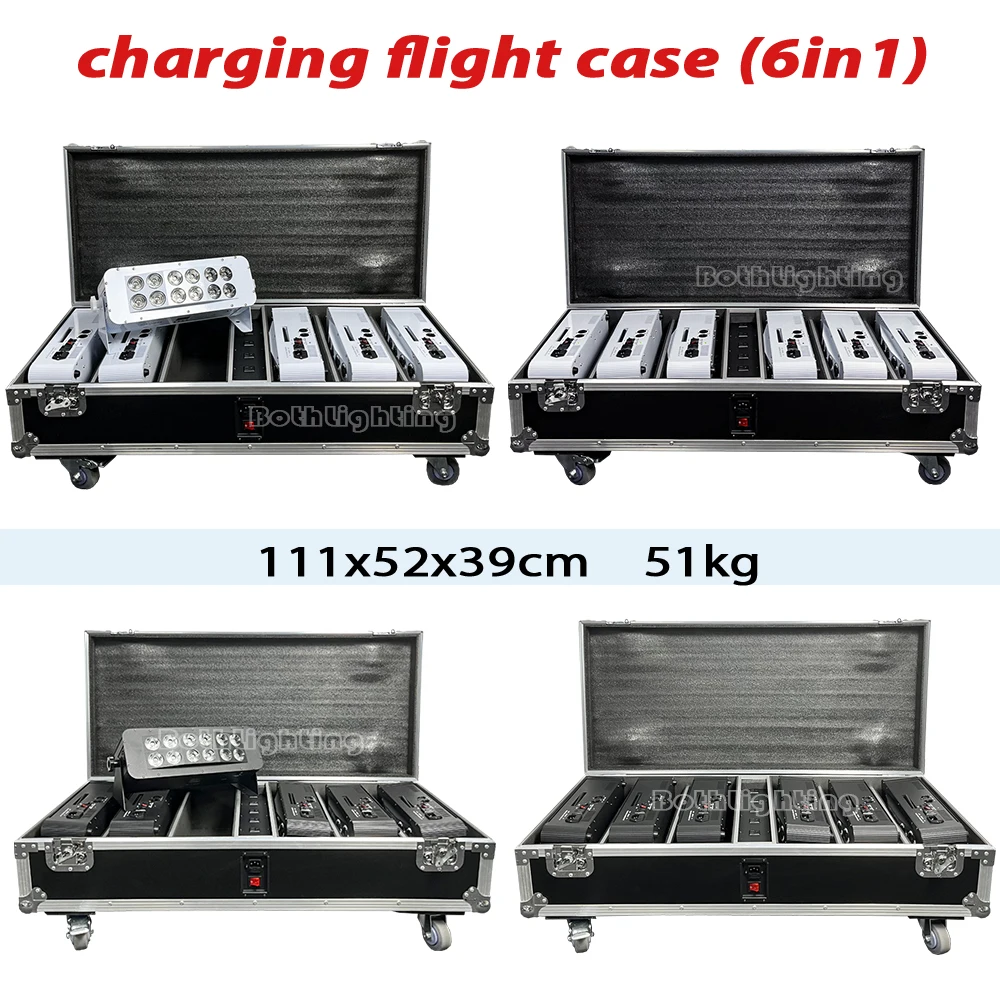 Battery powered Wash light wireless battery powered uplight 12x18w 6in1 led uplight with Wifi and remote control