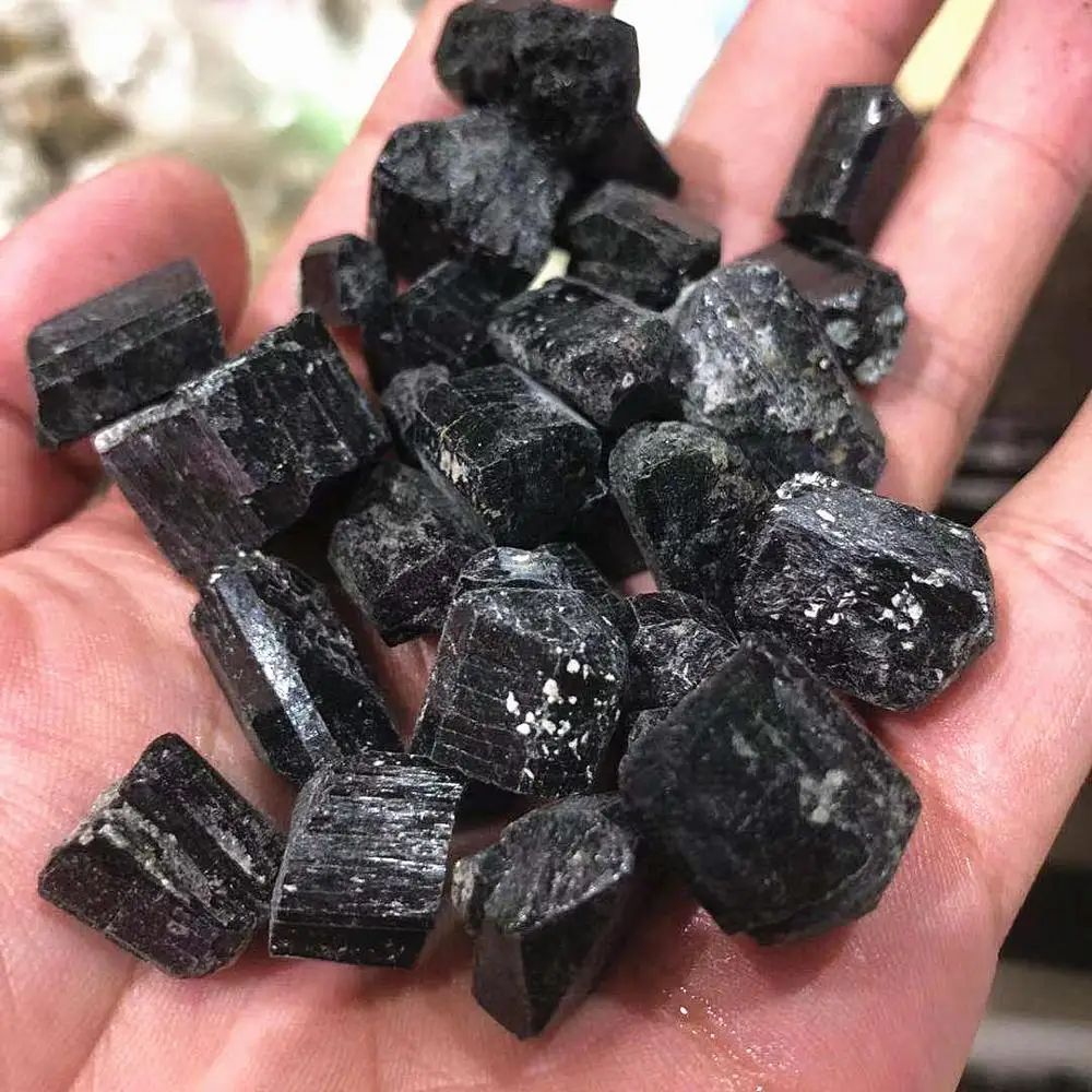 Wholesale Natural Black Tourmaline stone black tourmaline rough stone