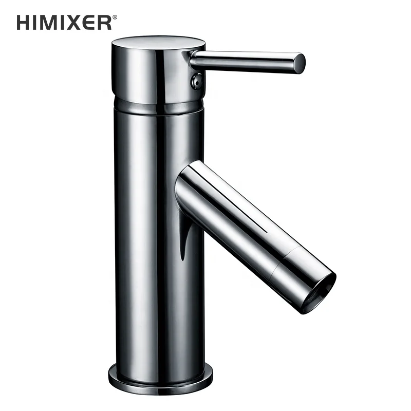 HIMIXER modern design wall mounted basin faucets luxury single handle bathroom sinks
