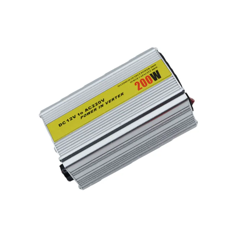Hot Sale Factory Direct Sales Power Invert DC 12V To AC 220V 200 Watt Silver Modified Sine Wave Inverter With USB Small Volume