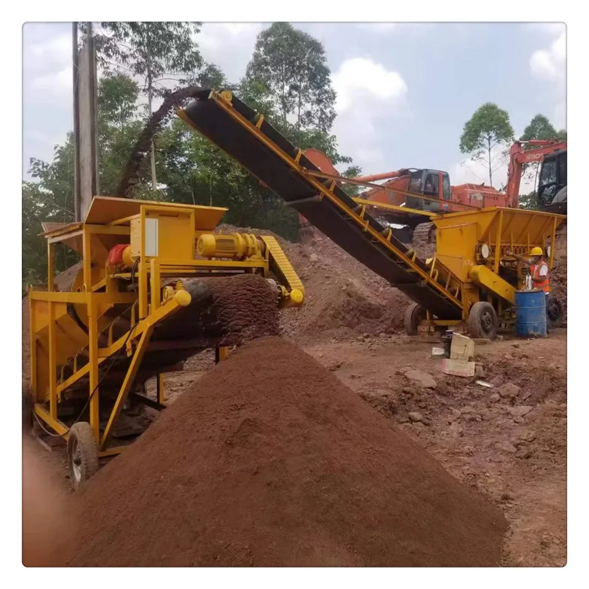 Mining clod breaking plant shale crushing machine soil pulverizer for forestry construction