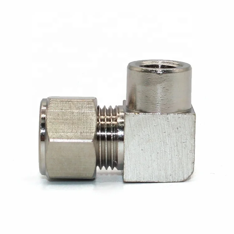 Nickel Plated Brass Elbow Mist Nozzle Pipe Connector Brass Fittings Female Elbow