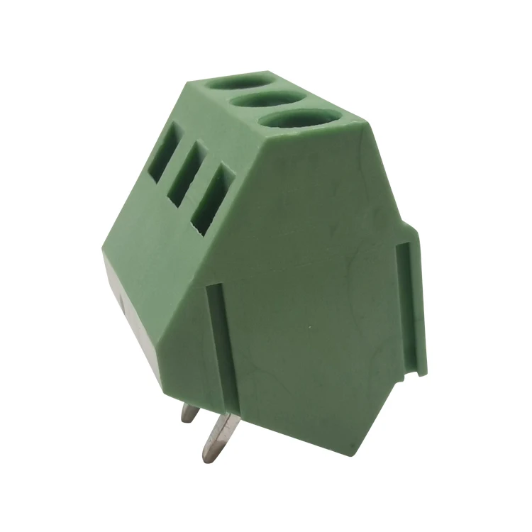 H103 5.0 MM PICTH 3 WAY pcb  electrical terminal block 3 pole wire to board  screw  45 degree terminal blocks