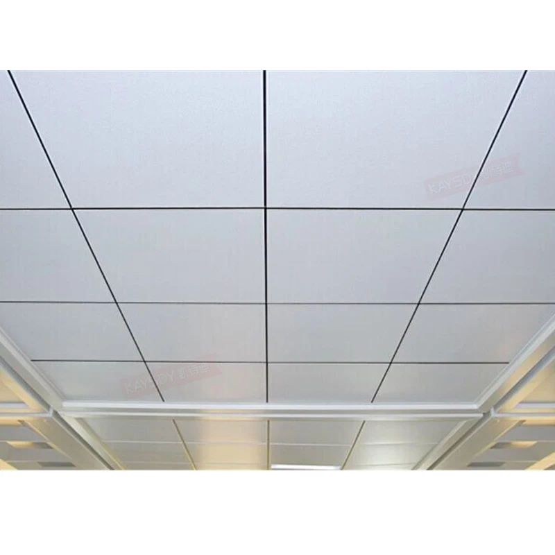Modular Metal Acoustic Ceiling Board 600x600 mm Modular Aluminum Suspended Ceiling Tile For Office Decoration