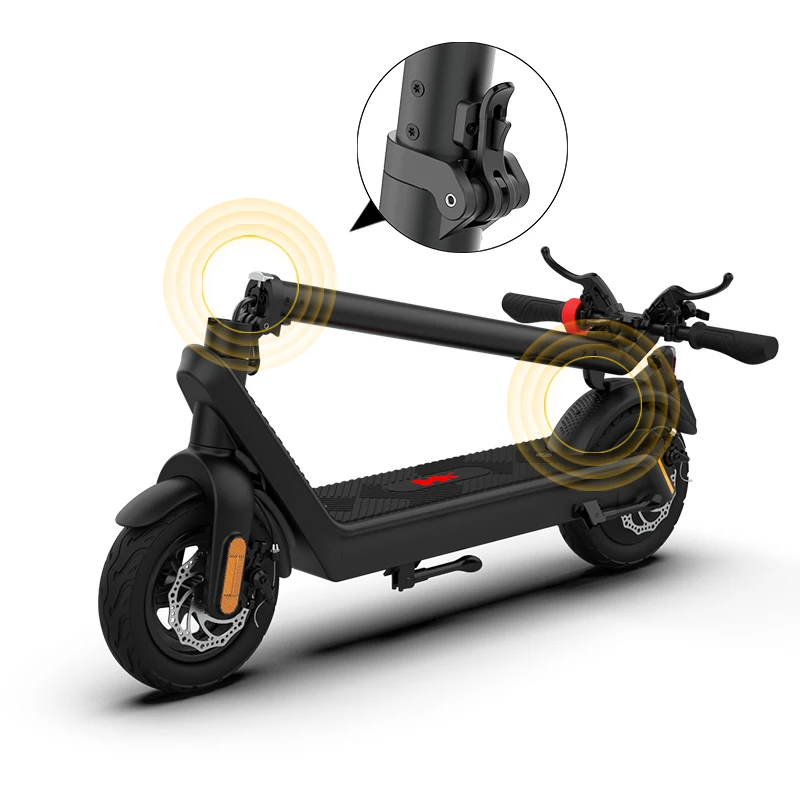 X9 Scooter 10 Inch Big Motor Power 36V 1000W 40km/h 120km  Lithium Battery Mileage  Portable Electric Scooter