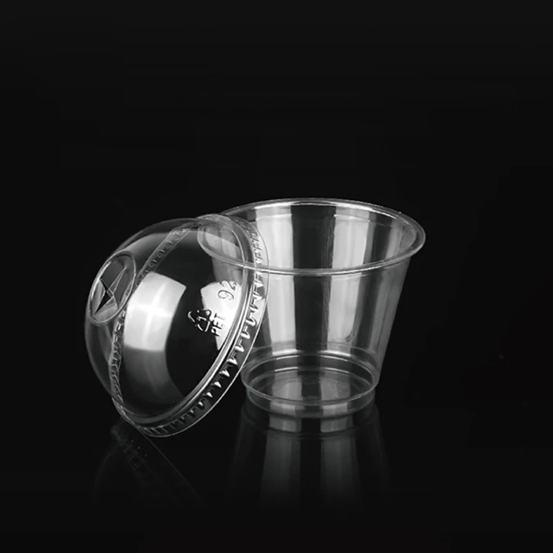Disposable plastic pp ice cream cup packaging cup yogurt cup with lid