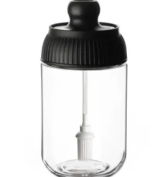 Food storage butter peanut condiments basting brush glass bottle Salt and shaker chili pepper set of cruet muddler honey use