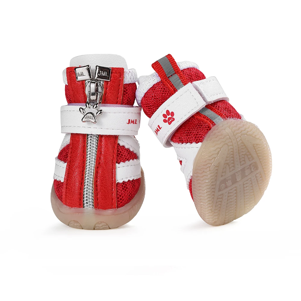Wholesale Mesh Breathable Summer Dog Boots for Small Dog Anti-slip Cute Puppy Shoes