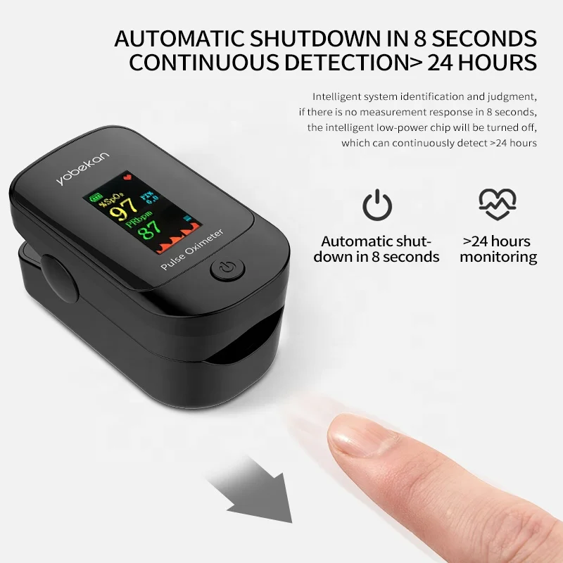 Yobekan Spo2 оксиметр Пальчиковый пульсоксиметр с экран TFT для новорожденных детей для взрослых