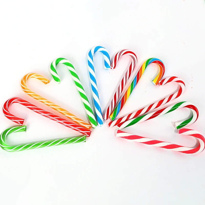 Wholesale Custom high quality Red & White Christmas Peppermint Candy Canes Xmas candy cane