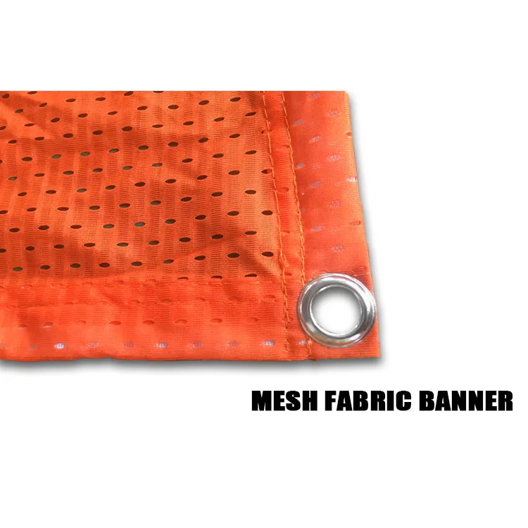 custom outdoor dye sublimation printed pvc free air mesh fabric cloth banner
