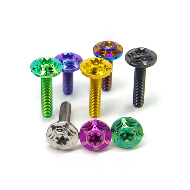 M5/M6  Colors Gold Black Racing Ducati V4 Gr5 Titanium Fairing Bolts For Motorcycle Yamaha Modification