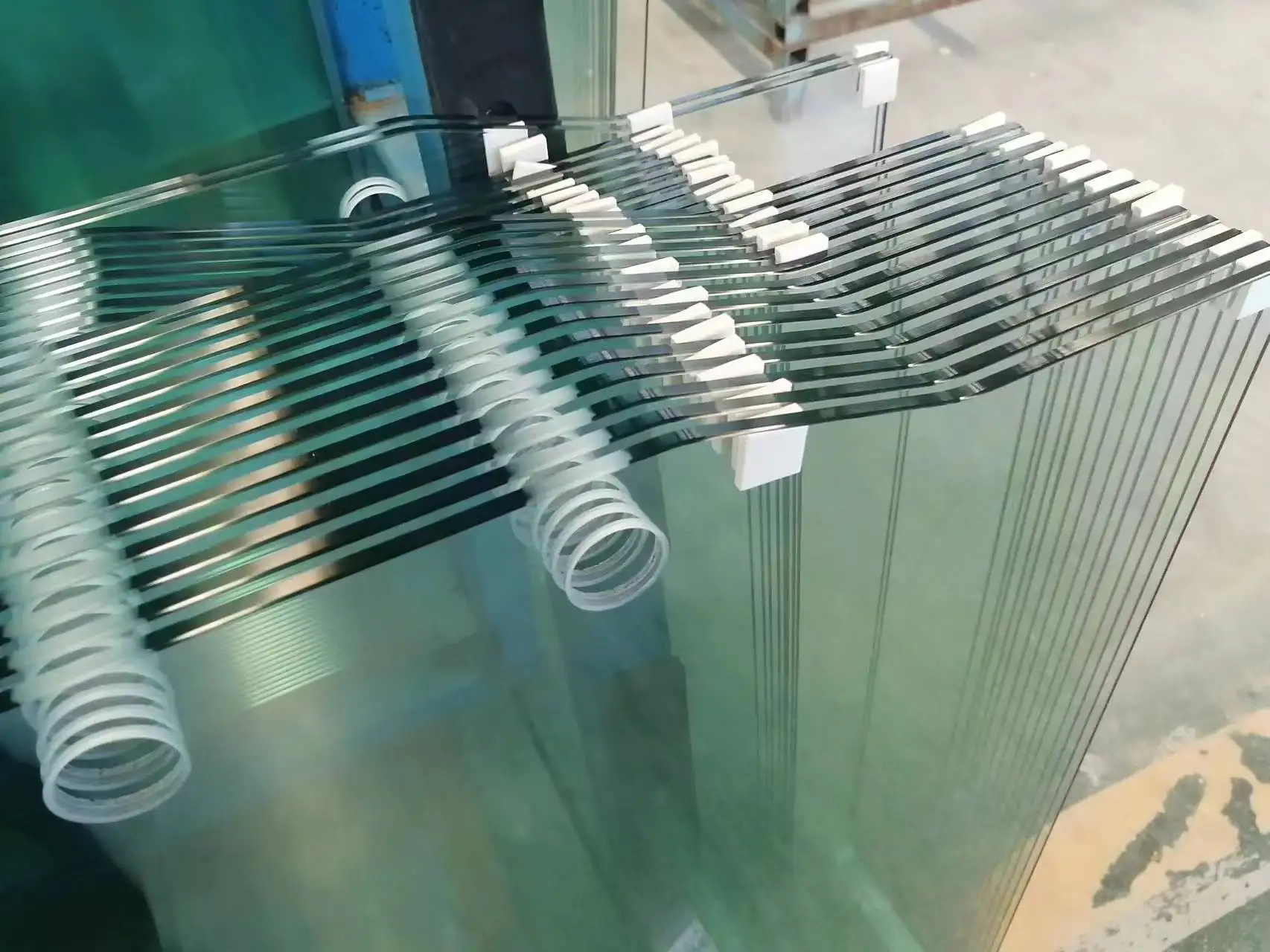 8mm 10mm 12mm thk clear toughened shower tempered door glass for bathroom door