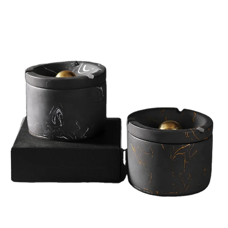 Factory Direct Sales Nordic modern original creative design home bedroom decoration hotel terrazzo ashtray