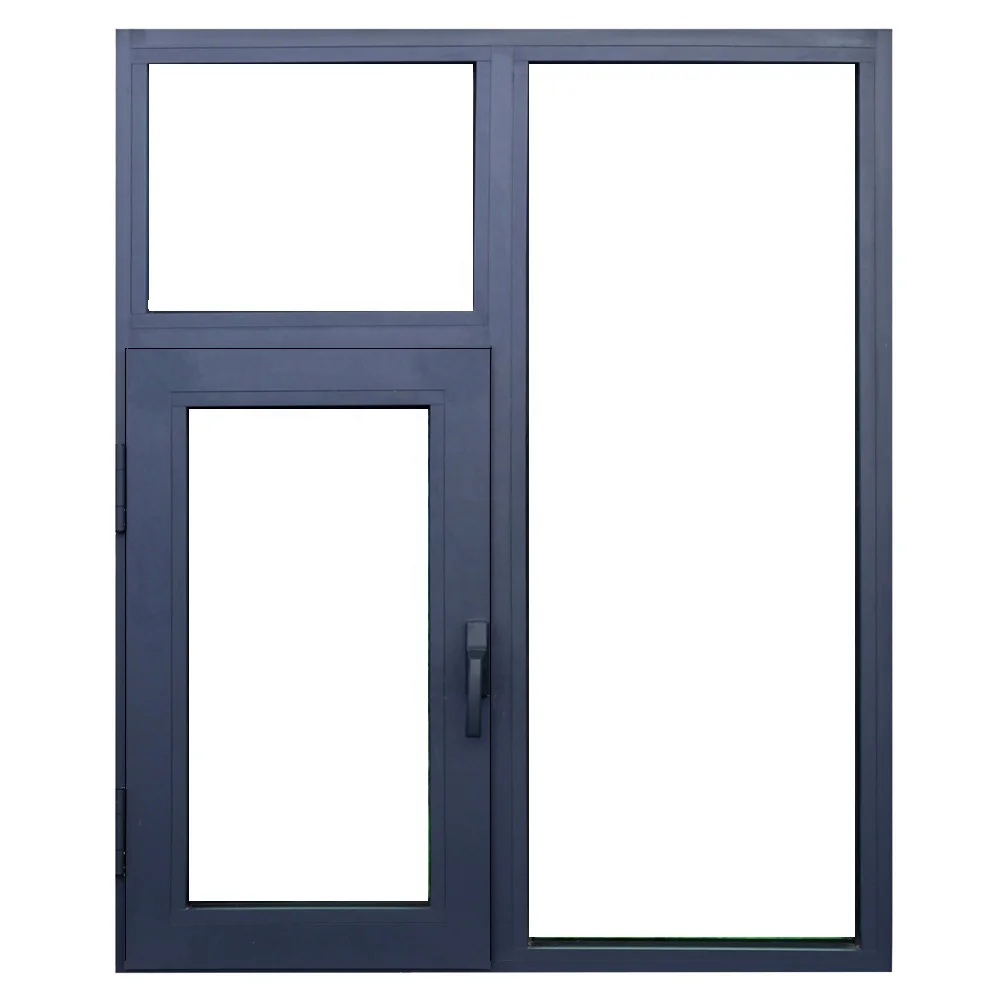 Australia standard hinged windows double glass black windows casement window