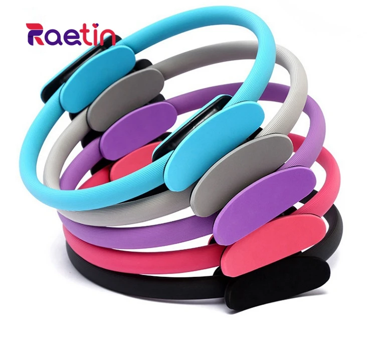 Customized pink power workout stretch exercises equipment body stretch exercise yoga pilates ring