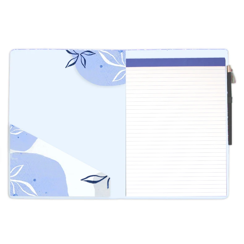 recycled lever arch padfolio clipboard folder desk organizer set folio files with binder